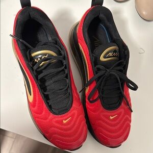 Nike Air Max Red and Black Sneakers